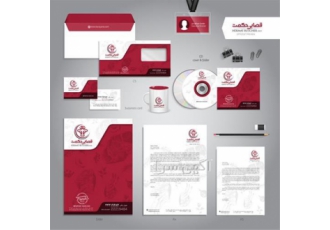 Printing office set  envelope   letterhead