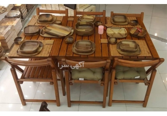 تولید کننده میز و صندلی چوبی تاشو اعطا نمایندگی در ساری گروه تولیدی