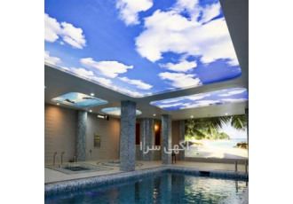 بازسازی سقف استخر با طراحی سقف کاذب کشسان بازسازی سقف استخر با طراحی سقف کاذب کشسان