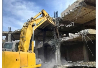 تخریب اسکلت فلزی تخریب اسکلت فلزی