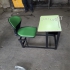 میز و نیمکت مدارس صدفی در تهران اسکلت 8 پایه رنگ کوره ای ضد خش صندلی