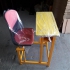 میز و نیمکت مدارس صدفی در تهران اسکلت 8 پایه رنگ کوره ای ضد خش صندلی