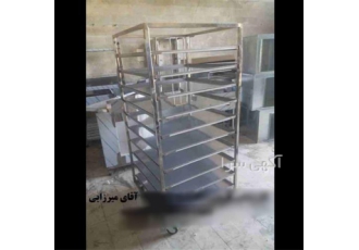 ترولی استیل شیرنی پزی ترولی استیل شیرنی پزی