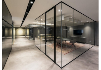 پارتیشن شیشه ای- کرتین وال- نرده شیشه ای پارتیشن شیشه ای- کرتین وال- نرده شیشه ای